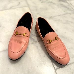 Gucci pink Brixton flats